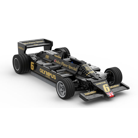 MOC-58335 1/8 Scale Lotus 79 Black Beauty 1978 F1 Race Car Building Blocks Set (1952PCS) - cubertime