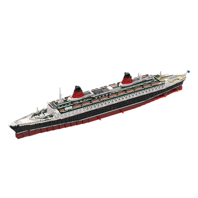 MOC-62291 1/400 Scale SS-France v2 Ocean Liner Building Block Set(3325PCS) - cubertime