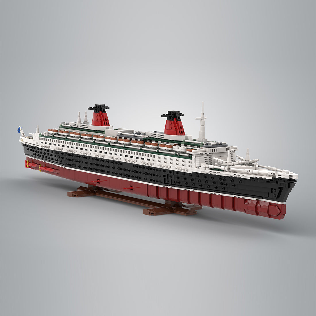MOC-62291 1/400 Scale SS-France v2 Ocean Liner Building Block Set(3325PCS) - cubertime