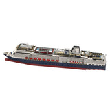 MOC-64406 & MOC-175052 1:400 Scale MS Koningsdam Cruise Ship Steamship Small Particle Building Blocks Set (3661PCS) - cubertime