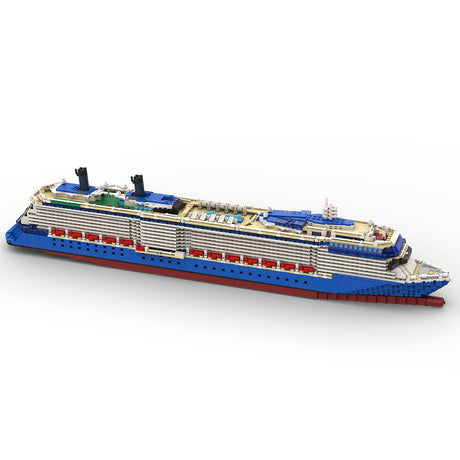MOC-66041 & MOC-175049 1:400 Scale Celebrity Reflection Cruise Ship Steamship Small Particle Building Blocks Set (3862PCS) - cubertime