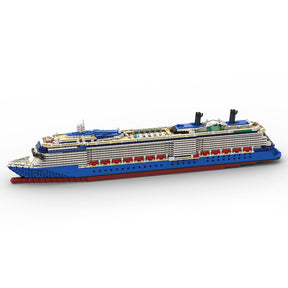 MOC-66041 & MOC-175049 1:400 Scale Celebrity Reflection Cruise Ship Steamship Small Particle Building Blocks Set (3862PCS) - cubertime