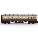 MOC-67504 British Rail Mark 1 Brown Passenger Carriage 6wide Building Blocks Set(Static Version/692PCS+) - cubertime
