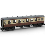 MOC-67504 British Rail Mark 1 Brown Passenger Carriage 6wide Building Blocks Set(Static Version/692PCS+) - cubertime