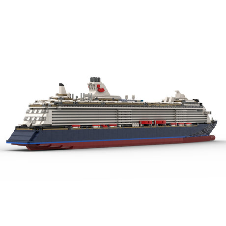 MOC-68011 & MOC-174915 1:400 Scale Mein Schiff 3 Cruise Ship Building Blocks Set (3295PCS) - cubertime