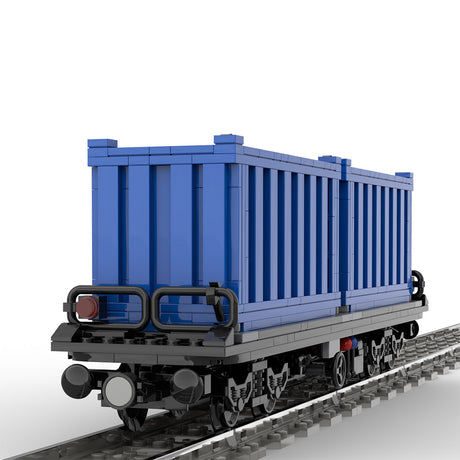 MOC-69657 Container Train Model Assembly Toy Building Blocks Set Creative Ornament - cubertime