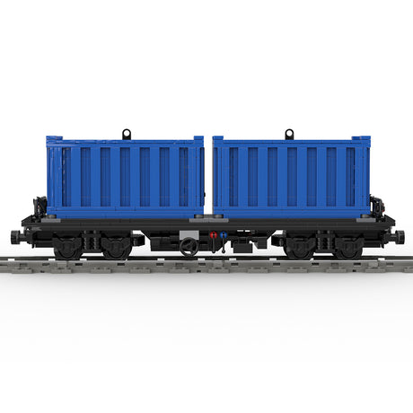 MOC-69657 Container Train Model Assembly Toy Building Blocks Set Creative Ornament - cubertime