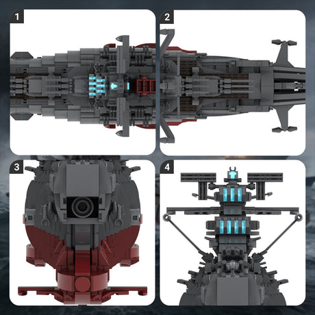 MOC-81382 Naval Battleship Model Building Blocks Set (2434PCS) - cubertime