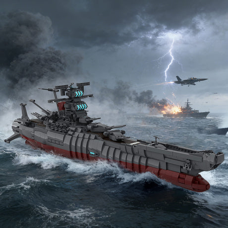 MOC-81382 Naval Battleship Model Building Blocks Set (2434PCS) - cubertime