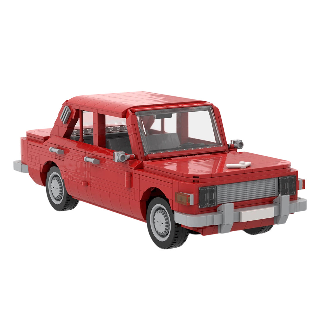 MOC-88319 Vintage Sedan Building Block Model, Detailed Interior with Opening Doors and Hood, Collectible Display Construction Set (1197PCS) - cubertime