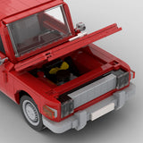 MOC-88319 Vintage Sedan Building Block Model, Detailed Interior with Opening Doors and Hood, Collectible Display Construction Set (1197PCS) - cubertime