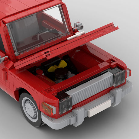 MOC-88319 Vintage Sedan Building Block Model, Detailed Interior with Opening Doors and Hood, Collectible Display Construction Set (1197PCS) - cubertime