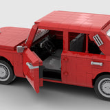 MOC-88319 Vintage Sedan Building Block Model, Detailed Interior with Opening Doors and Hood, Collectible Display Construction Set (1197PCS) - cubertime
