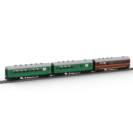 MOC-97676 German National Railway 4-Axle Reko Coach Model Assembly Toy Building Blocks Set (2534PCS)+Crystal Sticker - cubertime