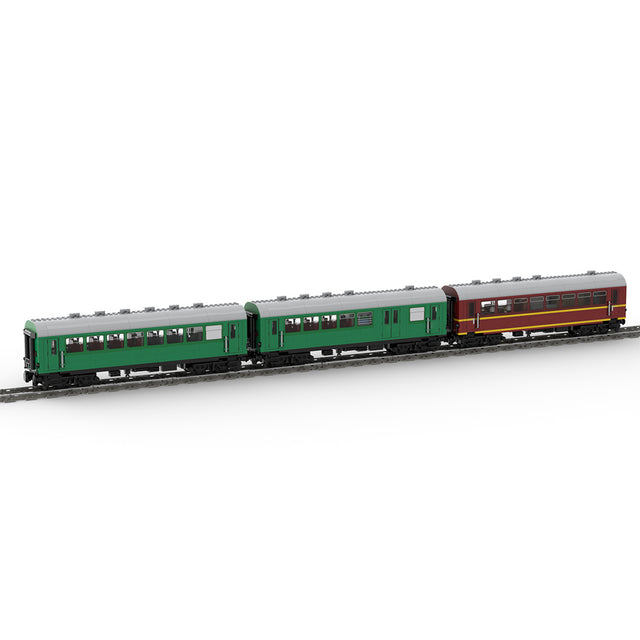 MOC-97676 German National Railway 4-Axle Reko Coach Model Assembly Toy Building Blocks Set (2534PCS)+Crystal Sticker - cubertime