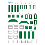 MOC-97676 German National Railway 4-Axle Reko Coach Model Assembly Toy Building Blocks Set (2534PCS)+Crystal Sticker - cubertime