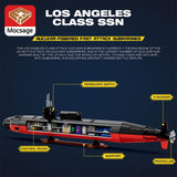 MOC 1/125 UCC Los Angeles-class Military Nuclear Submarine Model Building Blocks Set (2750PCS) - cubertime