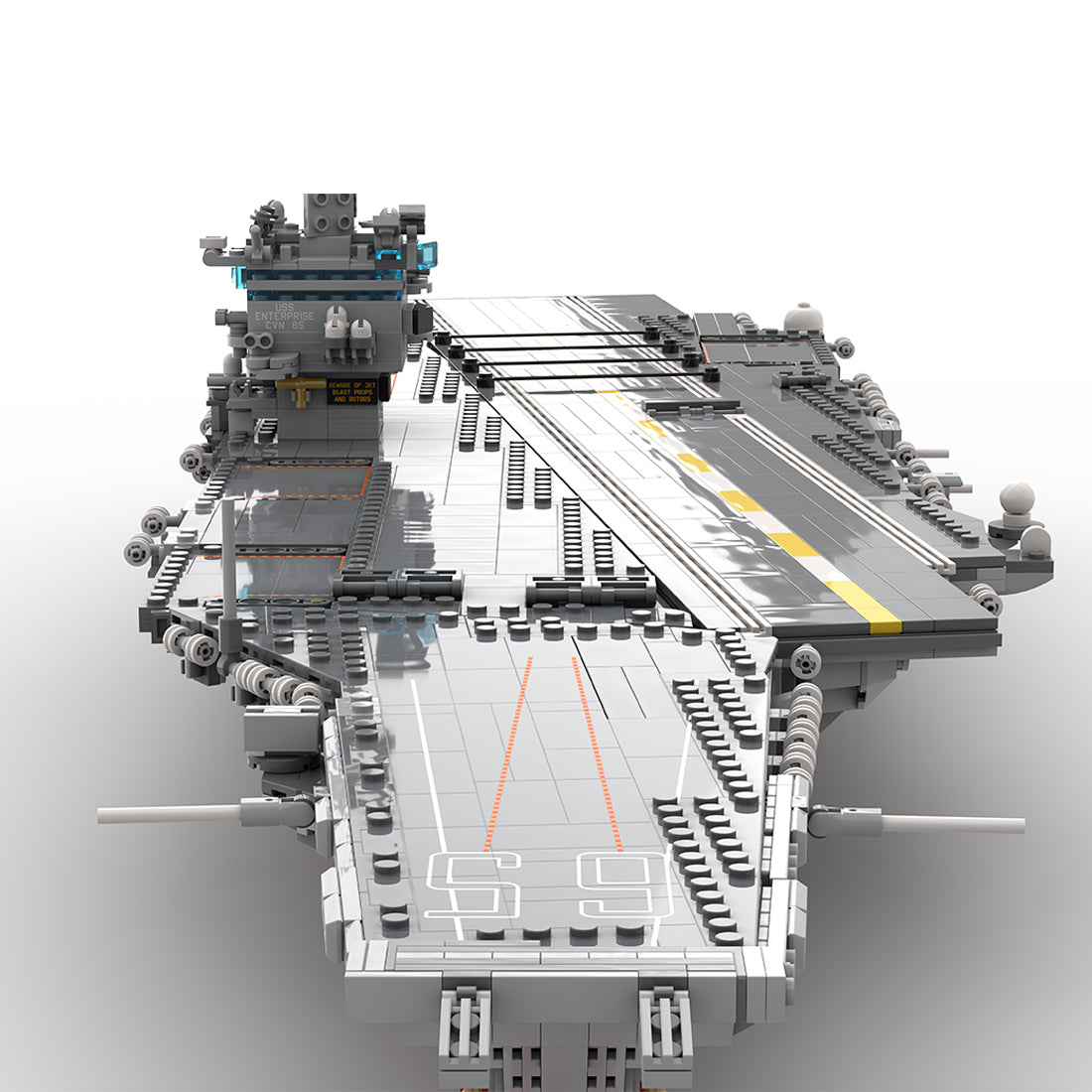 MOC 1/350 UCS USS Enterprise CVN-65 Nuclear-powered Aircraft Carrier Military Model Building Blocks Set (4941PCS) - cubertime
