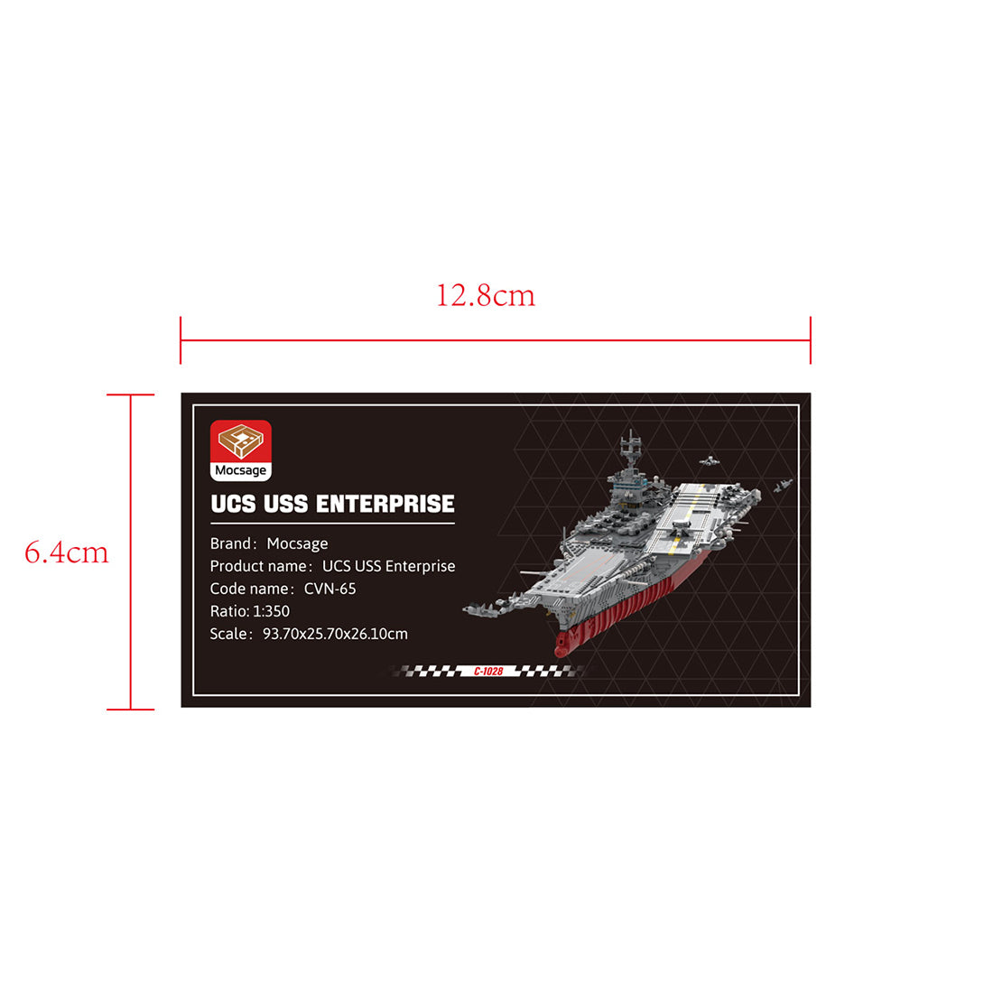 MOC 1/350 UCS USS Enterprise CVN-65 Nuclear-powered Aircraft Carrier Military Model Building Blocks Set (4941PCS) - cubertime