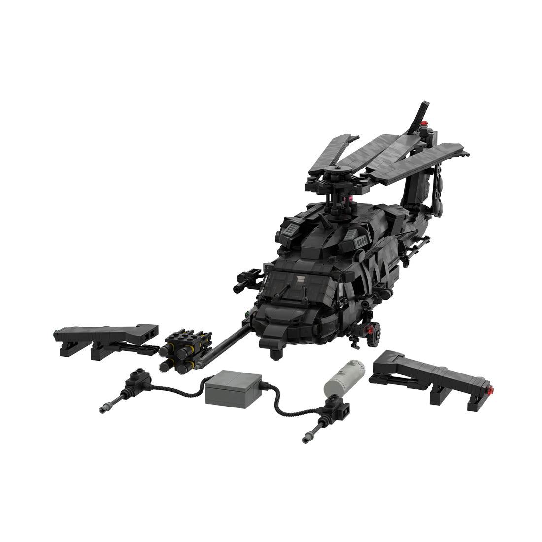 MOC Armed Helicopter Assembly Model Building Blocks Set (1473PCS) - cubertime