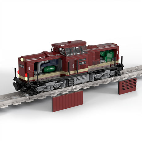 MOC BR110 Deutsche Reich Railway Locomotive Remote Control Dynamic Internal Combustion Engine Vechile Building Blocks Set(1092Pcs) - cubertime