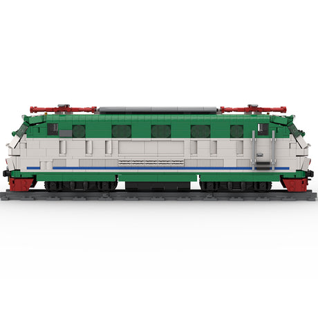 MOC E444R Italian Electric Locomotive Building Blocks Set, XMPR Livery Railway Model (1268PCS/E444R) - cubertime