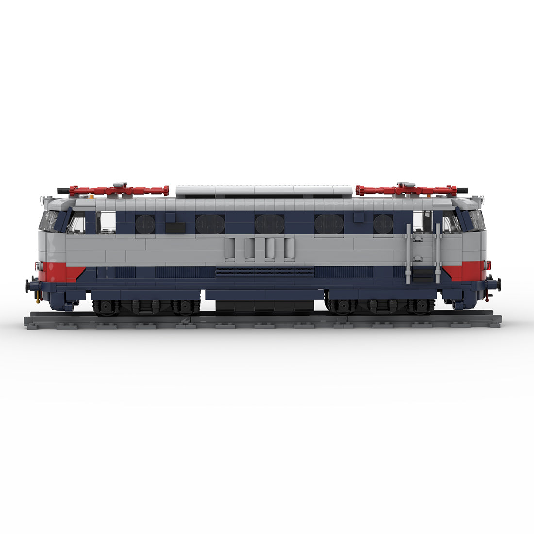 MOC FS E444 Tartaruga Italian Electric Locomotive Train Model Building Blocks(1265PCS) - cubertime
