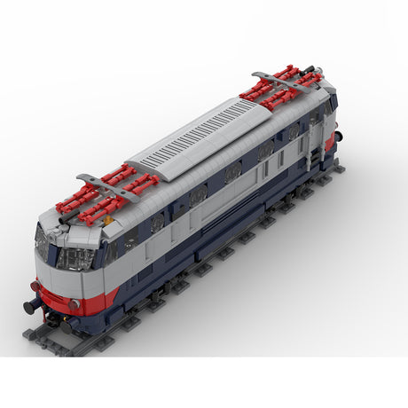 MOC FS E444 Tartaruga Italian Electric Locomotive Train Model Building Blocks(1265PCS) - cubertime