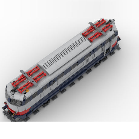 MOC FS E444 Tartaruga Italian Electric Locomotive Train Model Building Blocks(1265PCS) - cubertime