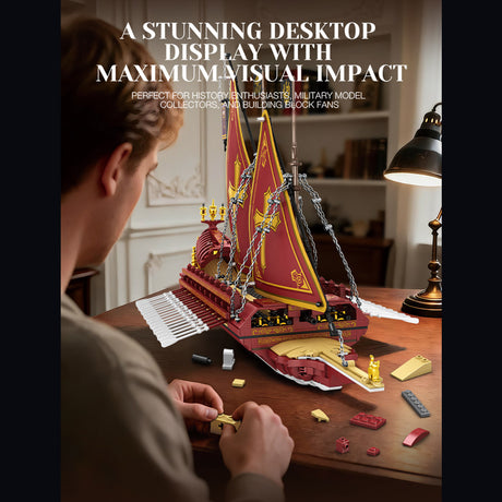 One person is building this MOC Historic Naval Sailing Warship 