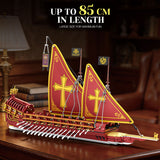 MOC Historic Naval Sailing Warship UP TO 85CM IN LENGTH