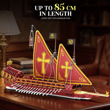 MOC Historic Naval Sailing Warship UP TO 85CM IN LENGTH
