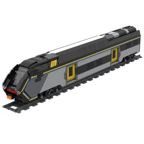 MOC Italian ETR521"Rock" Train Set, Cab Car Building Blocks, Detailed Railway Display Kit for Collectors(1631PCS) - cubertime