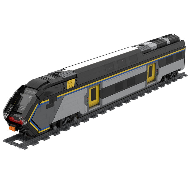 MOC Italian ETR521"Rock" Train Set, Cab Car Building Blocks, Detailed Railway Display Kit for Collectors(1631PCS) - cubertime