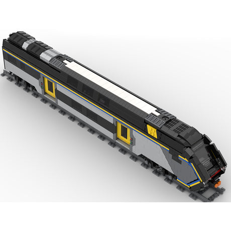 MOC Italian ETR521"Rock" Train Set, Cab Car Building Blocks, Detailed Railway Display Kit for Collectors(1631PCS) - cubertime