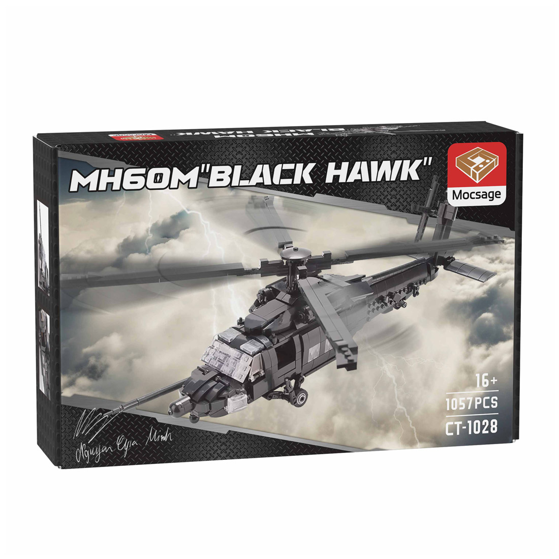 MOC MH60M BlackHawk Military Copter Model Building Blocks Set (1057PCS) - cubertime