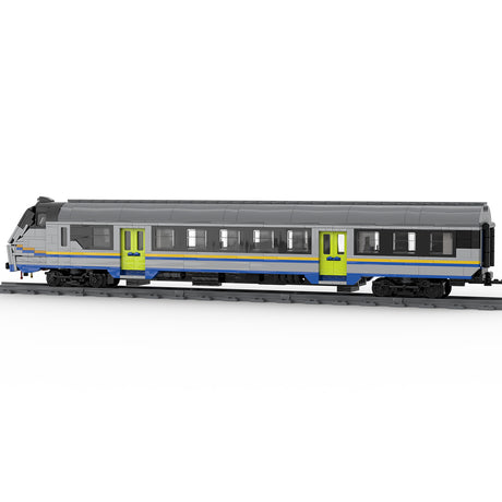 MOC  "Mazinga" MDVC type Train Italian Driving Trailer Car Building Blocks Train Model (966PCS), Livery Cab Car Set - cubertime