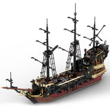 MOC Queen Anne's Revenge Medieval Pirate Ghost Ship Building Blocks Set (3008PCS) - cubertime