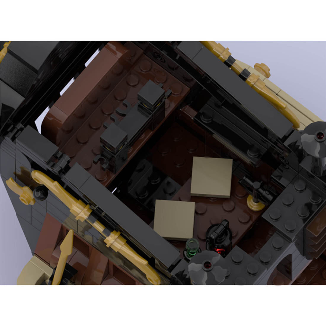 MOC Queen Anne's Revenge Medieval Pirate Ghost Ship Building Blocks Set (3008PCS) - cubertime