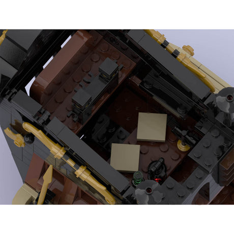 MOC Queen Anne's Revenge Medieval Pirate Ghost Ship Building Blocks Set (3008PCS) - cubertime