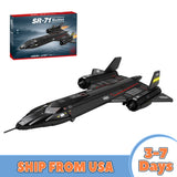 MOC SR71 Blackbird Tactical Aircraft Module Building Blocks Set (1733PCS) - cubertime