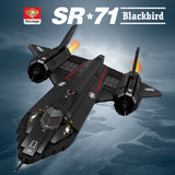 MOC SR71 Blackbird Tactical Aircraft Module Building Blocks Set (1733PCS) - cubertime