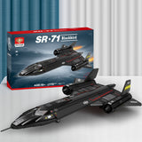 MOC SR71 Blackbird Tactical Aircraft Module Building Blocks Set (1733PCS) - cubertime