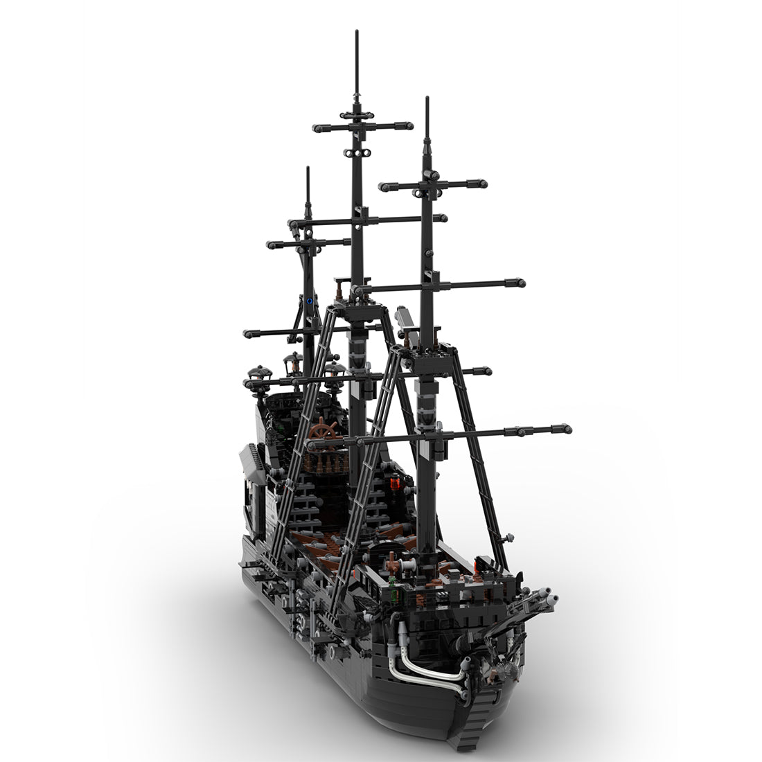MOC The Black Pearl Medieval Pirate Ghost Ship Building Blocks Set (2808PCS) - cubertime