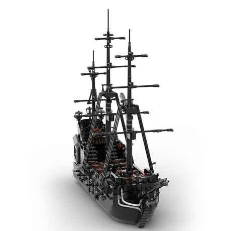 MOC The Black Pearl Medieval Pirate Ghost Ship Building Blocks Set (2808PCS) - cubertime