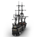 MOC The Black Pearl Medieval Pirate Ghost Ship Building Blocks Set (2808PCS) - cubertime