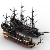 MOC The Black Pearl Medieval Pirate Ghost Ship Building Blocks Set (2808PCS) - cubertime