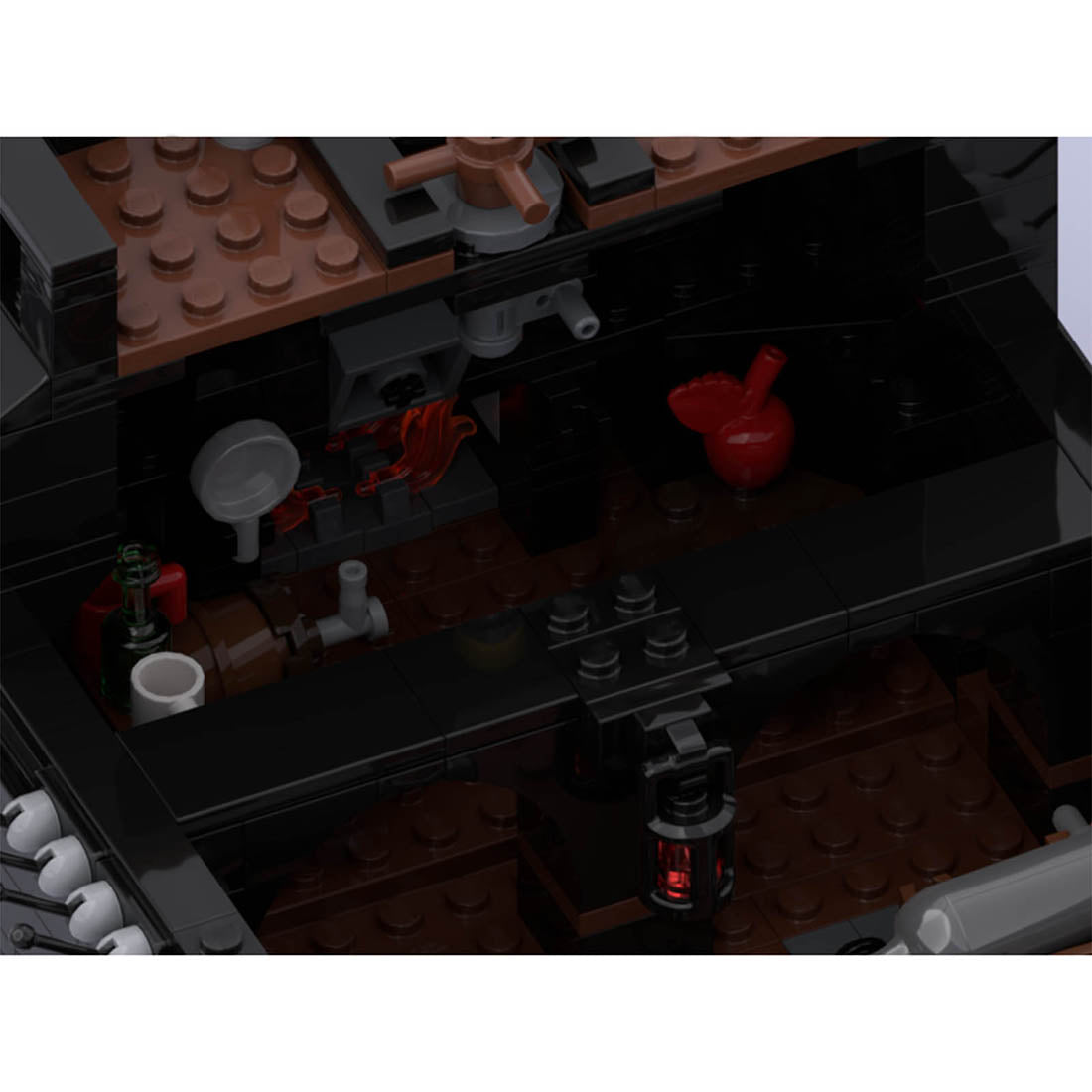 MOC The Black Pearl Medieval Pirate Ghost Ship Building Blocks Set (2808PCS) - cubertime