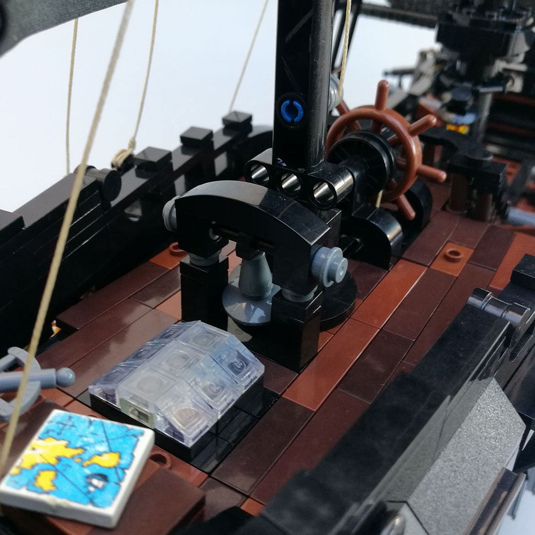 MOC The Black Pearl Medieval Pirate Ship Model Particle Building Blocks Set (3051PCS) - cubertime
