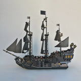 MOC The Black Pearl Medieval Pirate Ship Model Particle Building Blocks Set (3051PCS) - cubertime